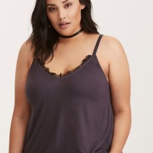 Torrid Lace trim swing cami